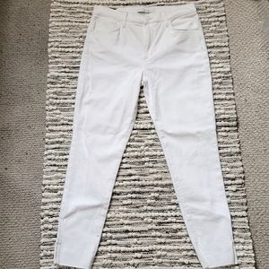 Joe's Jeans White Hise‎ Rise Skinny Ankle Jean